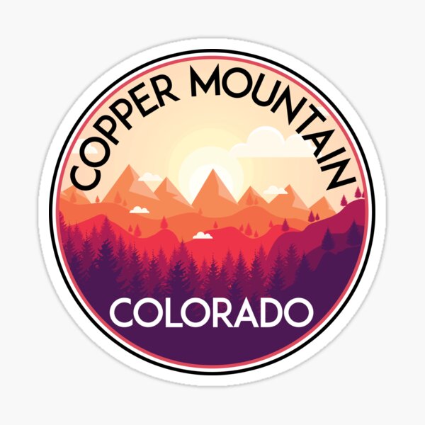 Item preview, COPPER MOUNTAIN COLORADO Ski Skiing Mountain Mountains Skiing Skis Silhouette Snowboard Snowboarding 2 designed and sold by DESTINATIONS DECAL.