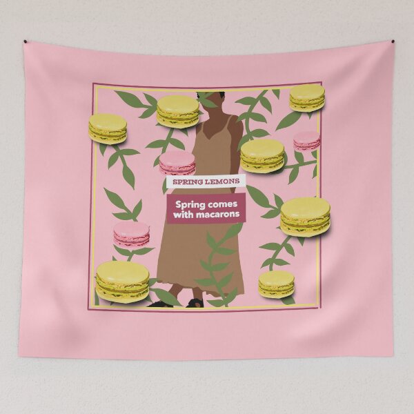 Item preview, Spring lemon macaron pink  designed and sold by Weather gifts .