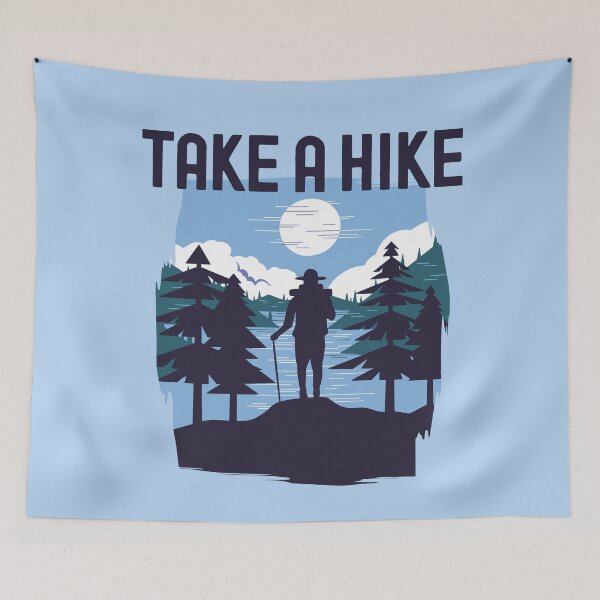 Item preview, Take a Hike, hiking silhouette Alpinist Design designed and sold by justjonboy.