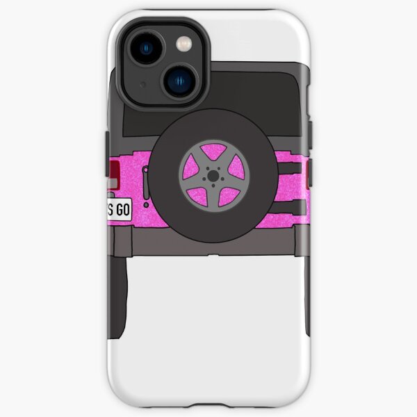 Jeep Wrangler à paillettes roses Coque antichoc iPhone
