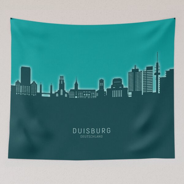 Item preview, Duisburg Germany Skyline designed and sold by ArtPrints.