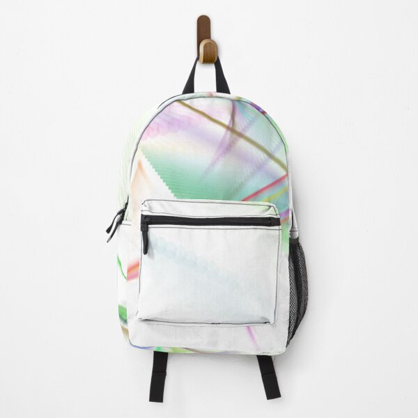 Item preview, Whisper Abstract Art Design wavy line art full of color on white background designed and sold by TekakuArt.