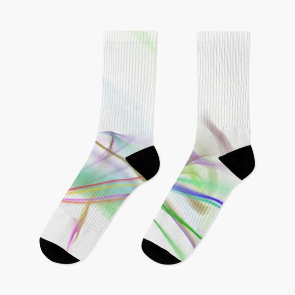 Item preview, Whisper Abstract Art Design wavy line art full of color on white background designed and sold by TekakuArt.
