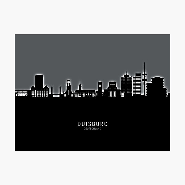 Item preview, Duisburg Germany Skyline designed and sold by ArtPrints.