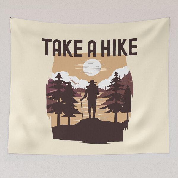 Item preview, Take a Hike, hiking silhouette Alpinist Design designed and sold by justjonboy.