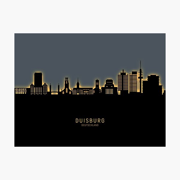 Duisburg Germany Skyline Fotodruck