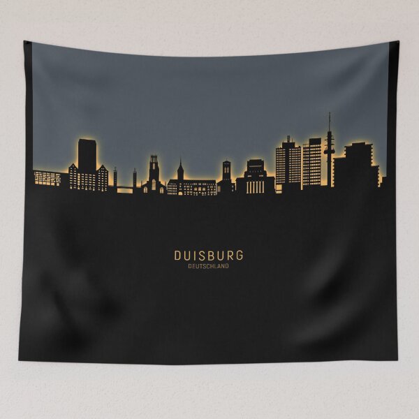Item preview, Duisburg Germany Skyline designed and sold by ArtPrints.