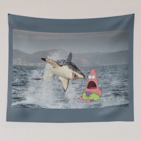 Item preview, Patrick encounters a shark designed and sold by YodaJuan4Me.