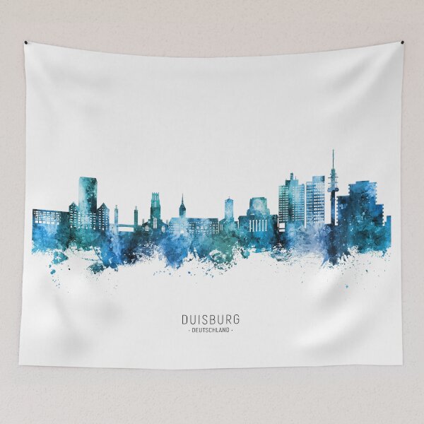Item preview, Duisburg Germany Skyline designed and sold by ArtPrints.