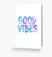 Good vibes laptop sticker free spirit trendy Greeting Card