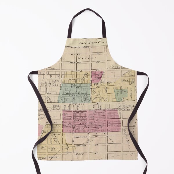 Item preview, Old Gilroy CA Map (1876) Vintage Northern California City & Street Atlas designed and sold by BravuraMedia.