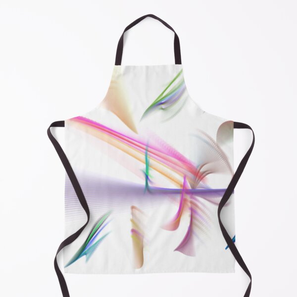 Item preview, Angels I Abstract Art Design wavy line art full of color on white background designed and sold by TekakuArt.