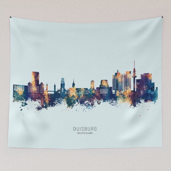 Item preview, Duisburg Germany Skyline designed and sold by ArtPrints.