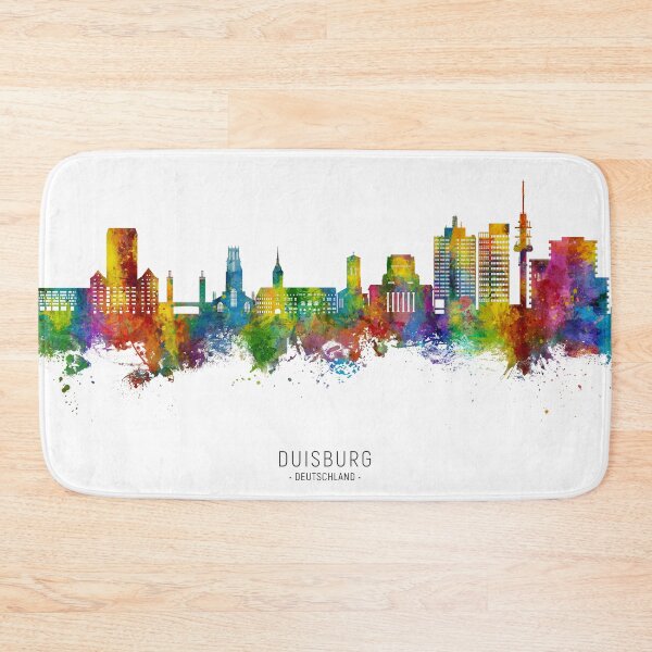 Item preview, Duisburg Germany Skyline designed and sold by ArtPrints.