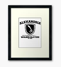 The Walking Dead - Alexandria Walker Slayers Framed Print