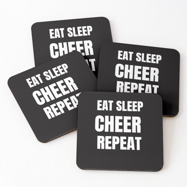 Item preview, eat sleep cheer repeat designed and sold by Polla-Shirt.
