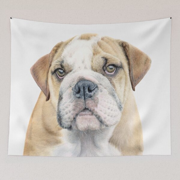 Item preview, Cute English Bulldog Artwork  designed and sold by Artz-by-Karlene.