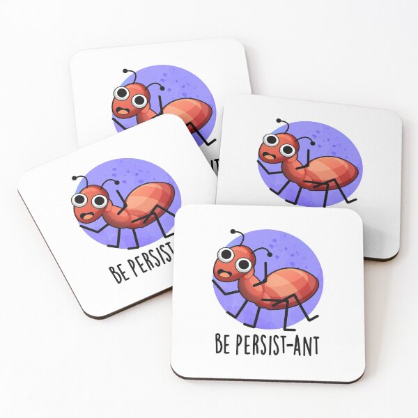Item preview, Be Persist-ant Funny Ant Puns  designed and sold by punnybone.