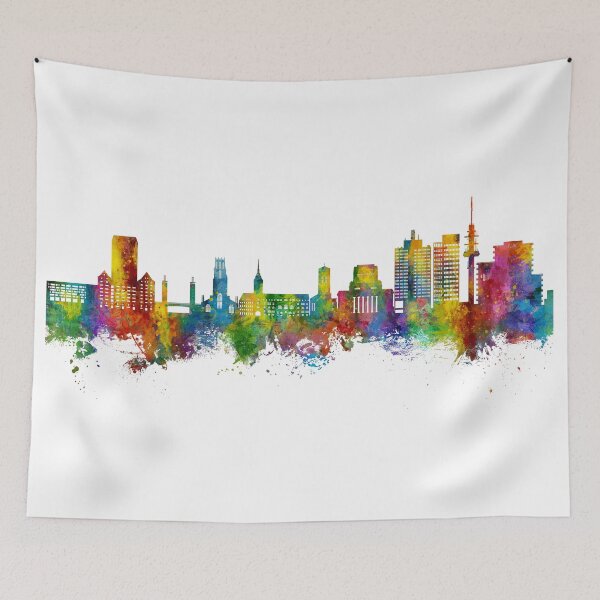 Item preview, Duisburg Germany Skyline designed and sold by ArtPrints.
