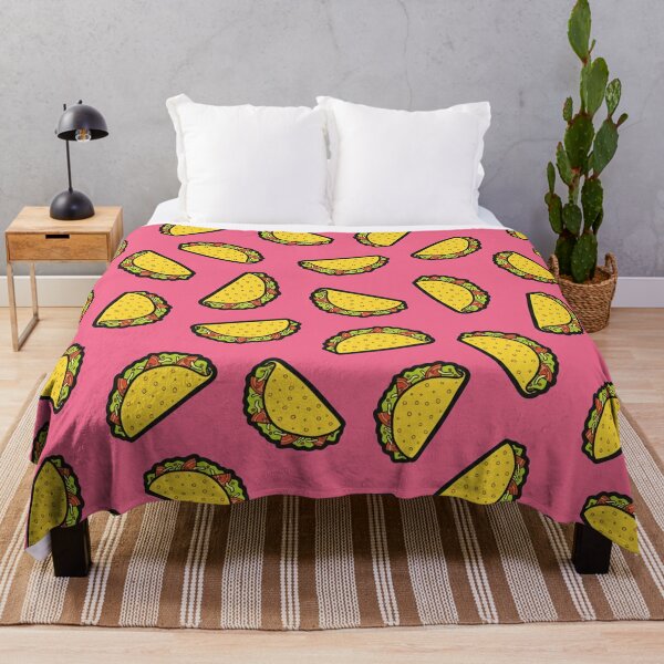 It's Taco Time! In Pink! Throw Blanket