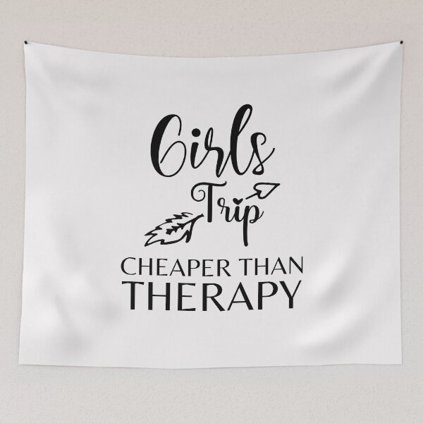 Item preview, Girls Trip Cheaper Than Therapy Arrow Funny Summer Vacation designed and sold by clothesy7.