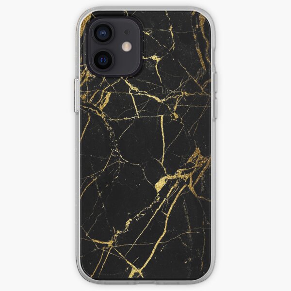 Black and Gold Marble iPhone Case iPhone Soft Case