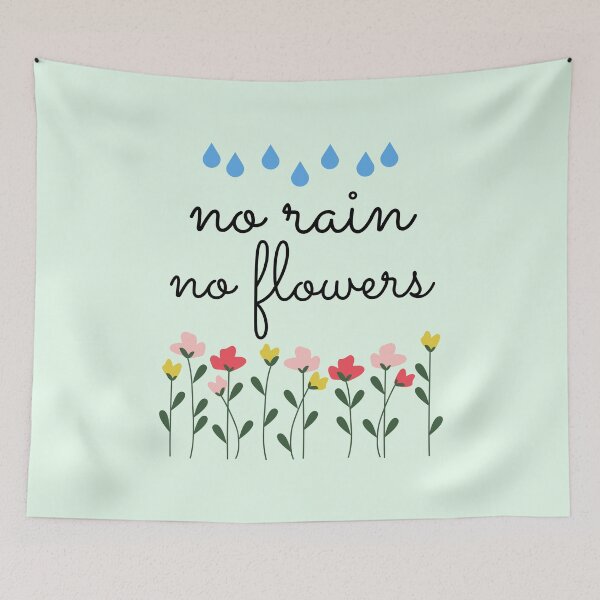 Item preview, No Rain No Flowers designed and sold by Mint-Rose.