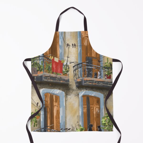 Item preview, Black cat on a sunny balcony designed and sold by JakoRila.