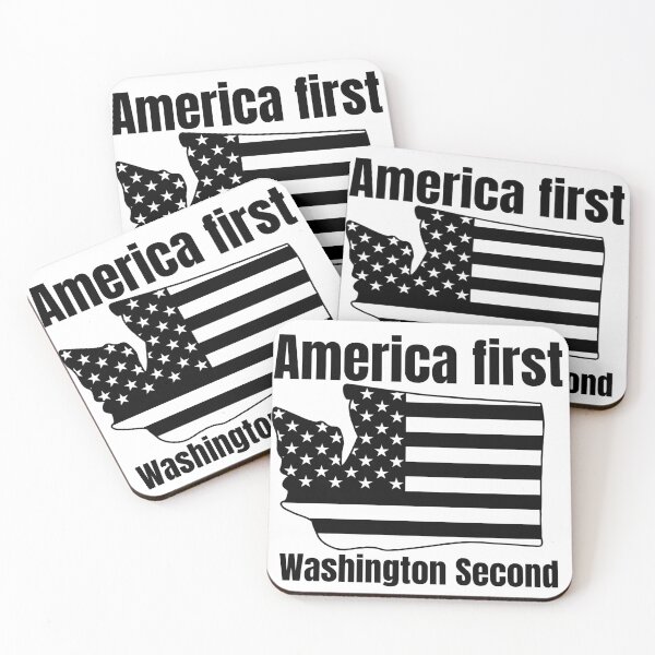 Item preview, America first washington second patriotic american  designed and sold by JustSaiyan1.