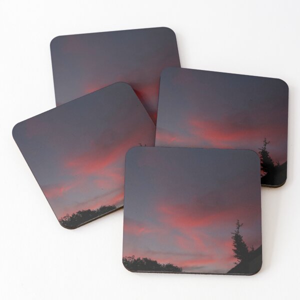 Item preview, Pink Clouds Sunset Sky Silhouette designed and sold by MarDelgado.