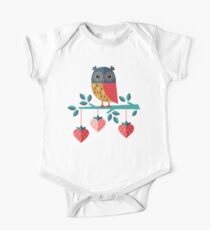 Eulen lieben dich immer Baby Body Kurzarm