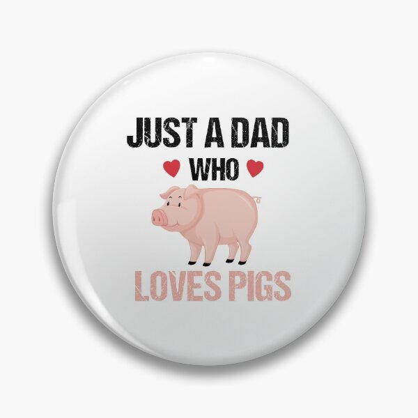 Item preview, Just A Dad Who Loves Pigs designed and sold by imaneless.