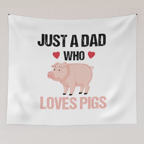 Item preview, Just A Dad Who Loves Pigs designed and sold by imaneless.