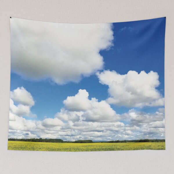 Item preview, Yellow Field and Clouds in Northern Alberta designed and sold by theblueofmyeye.