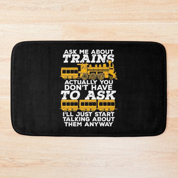 Item preview, Ask Me About Trains  designed and sold by Marcid95.