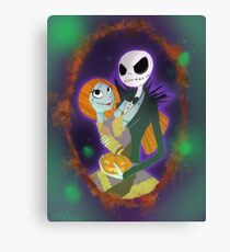 The Pumpkin King and Queen Canvas Print