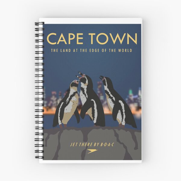 Item preview, Cape Town vintage penguin travel poster designed and sold by samwellcollins.