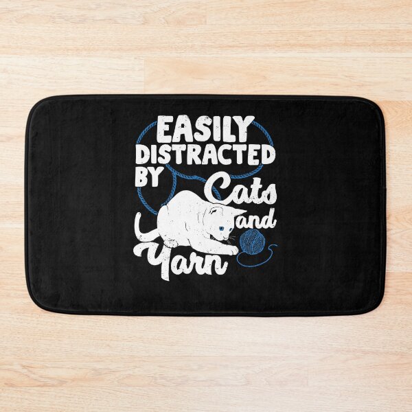 Item preview, Easily Distracted By Cats And Yarn designed and sold by Marcid95.