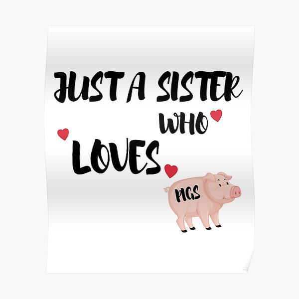 Poster Hamster Gift Sister Redbubble