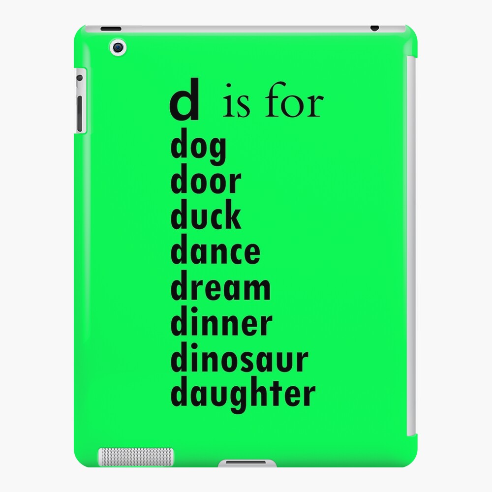 the-d-is-for-dog-alphabet-a-z-words-alphabet-words-ipad-case-skin