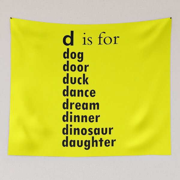 Item preview, The d is for dog: Alphabet a-z Words -Alphabet   Words designed and sold by matrixvip.