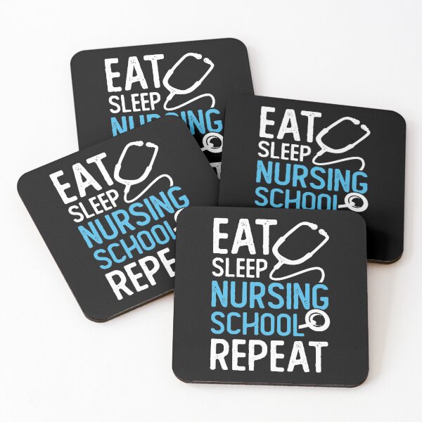 Item preview, Eat Sleep Nursing School Repeat designed and sold by Marcid95.