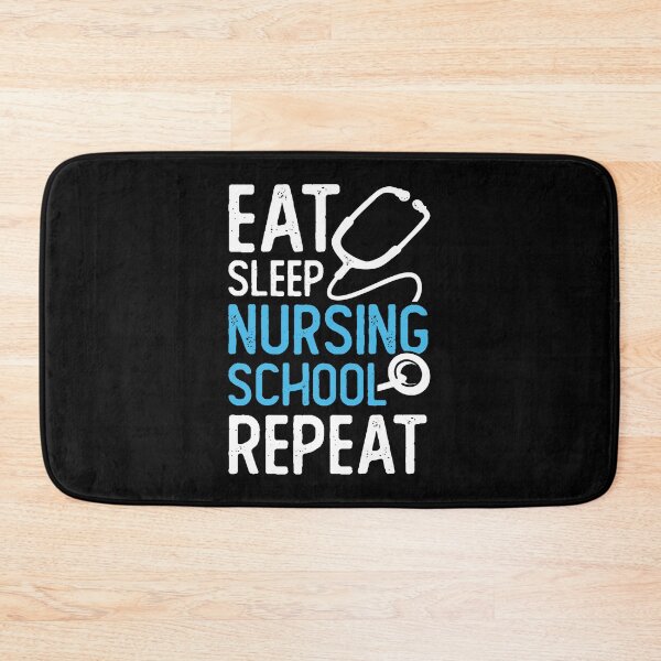 Item preview, Eat Sleep Nursing School Repeat designed and sold by Marcid95.