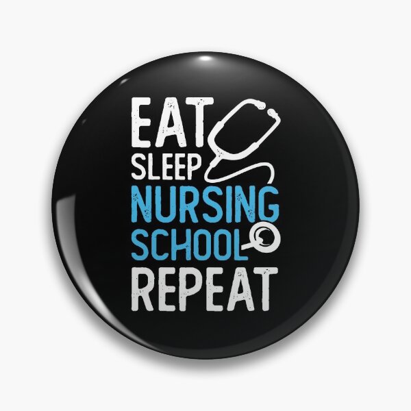 Item preview, Eat Sleep Nursing School Repeat designed and sold by Marcid95.