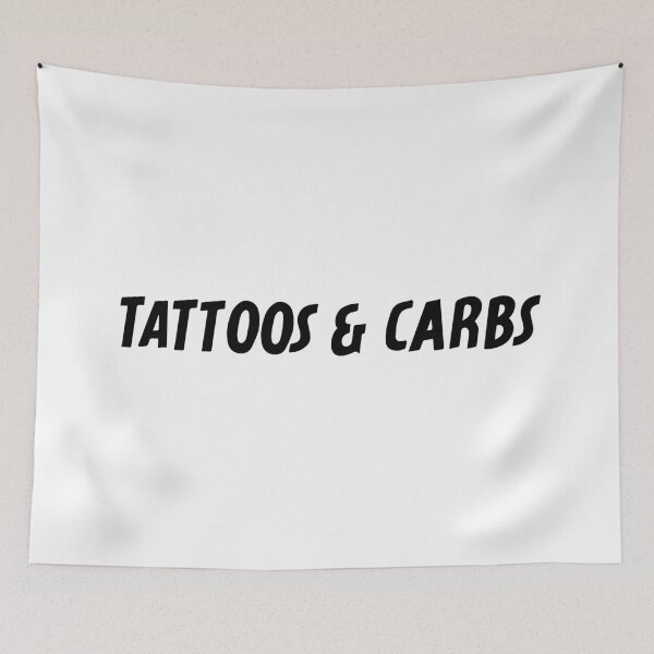 Item preview, Tattoos & Carbs designed and sold by RLYRetro.