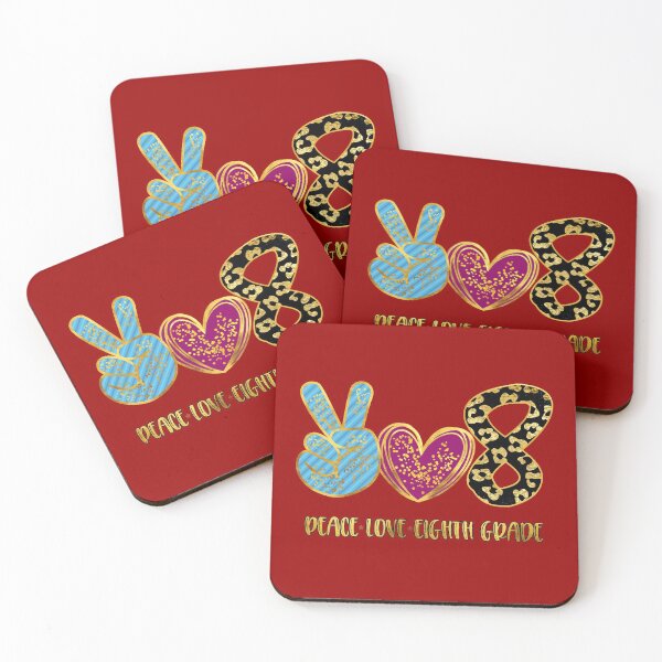 Item preview, Peace Love Eighth Grade - Back to School designed and sold by younghopes.