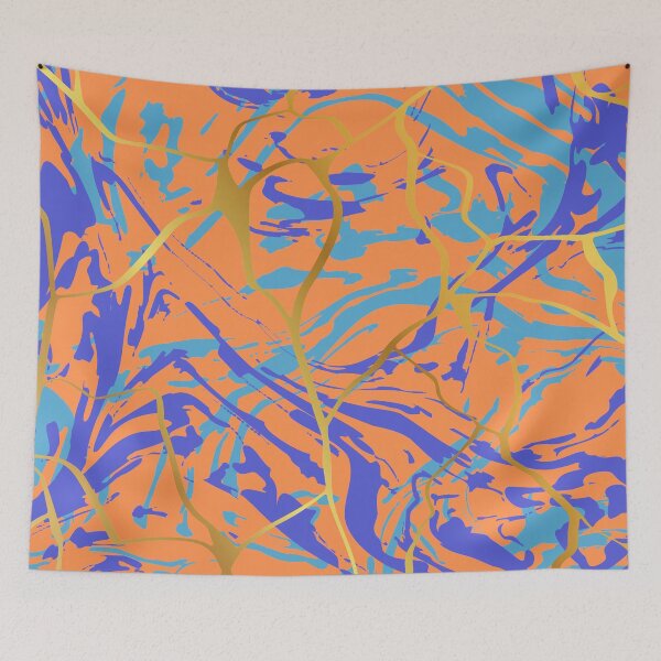 Item preview, Blue Abstract Fluid Pattern designed and sold by SapphireDC.