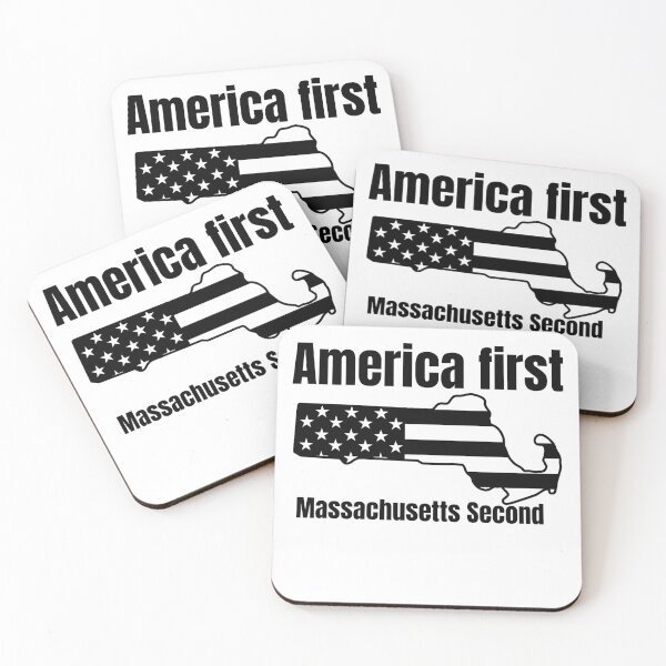 Item preview, America first Massachusetts second patriotic american  designed and sold by JustSaiyan1.