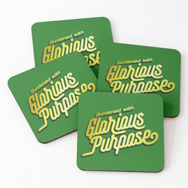 Item preview, Burdened with Glorious Purpose (Golden Loki's Quote) designed and sold by frikybomb.