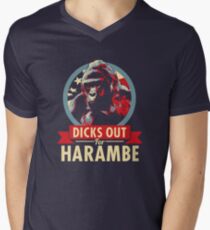 Hail to the Chimp (Dicks out for Harambe) Men's V-Neck T-Shirt
